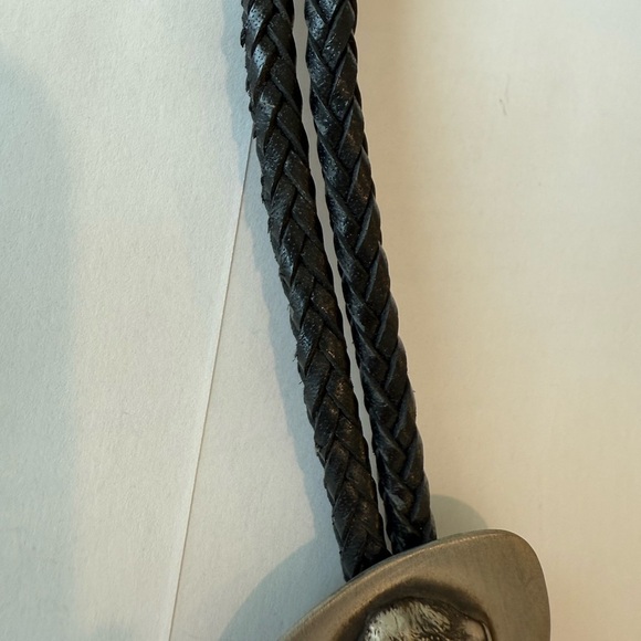 Sterling Silver Buffalo Bolo Tie Tony Sanchez Jackson Hole Gem Eyes Western - Picture 6 of 9